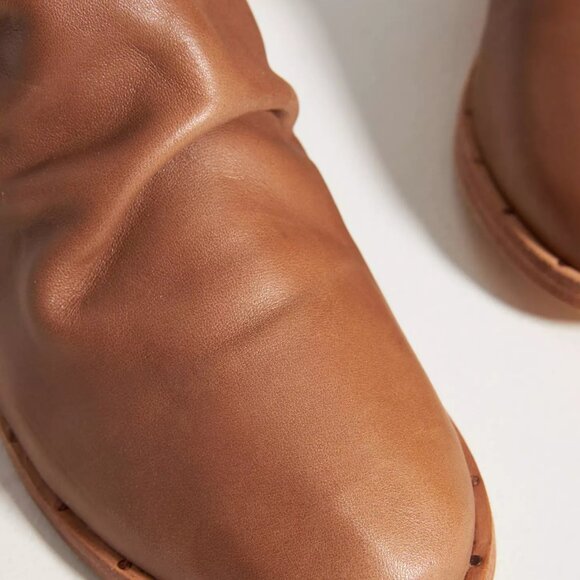 NEW  BEEK Leather Ostrich Boots With Back Zip saddle for women 1357mn - Picture 5 of 7